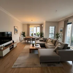 Geni̇ş Salon Geni̇ş Mutfak | 125 M² Ferah Ve Kullanişli Dai̇re