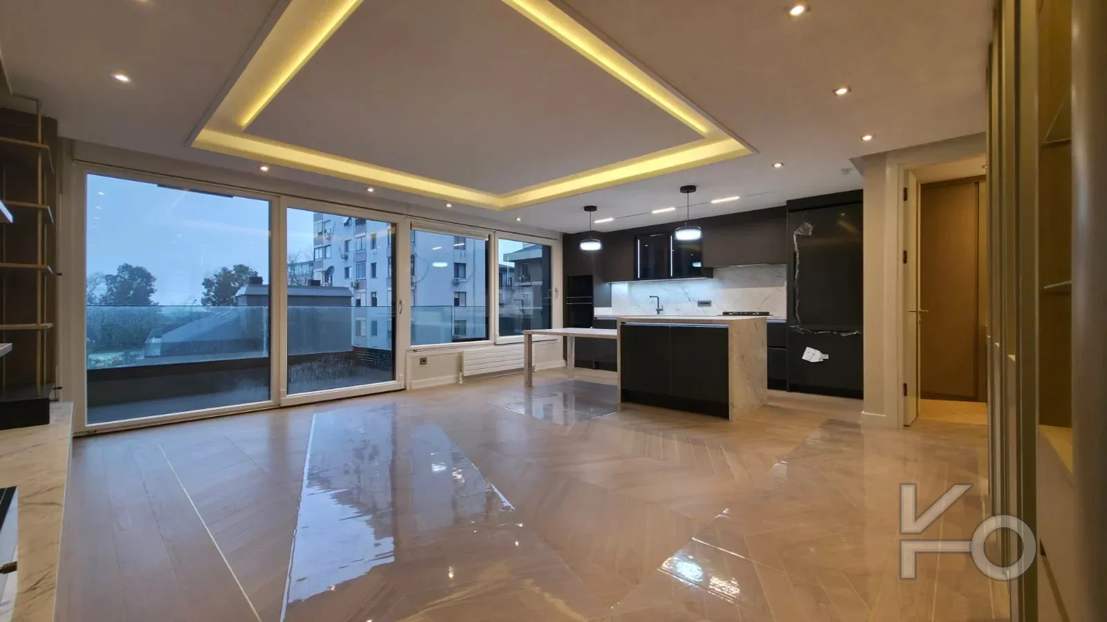 Academy Fenerbahçe Sifir Bi̇na 2 Oda 1 Salon 100m2 Net Ameri̇kan Mutfakli Balkonlu Lux 