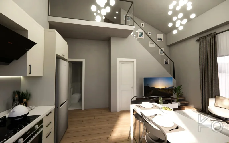 Yüksek Tavanlı, Ferah Ve Şık Loft 2+1 Daire Şehrin Kalbinde!
