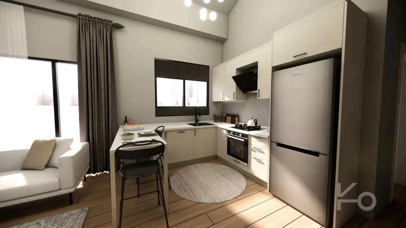 Yüksek Tavanlı, Ferah Ve Şık Loft 2+1 Daire Şehrin Kalbinde!
