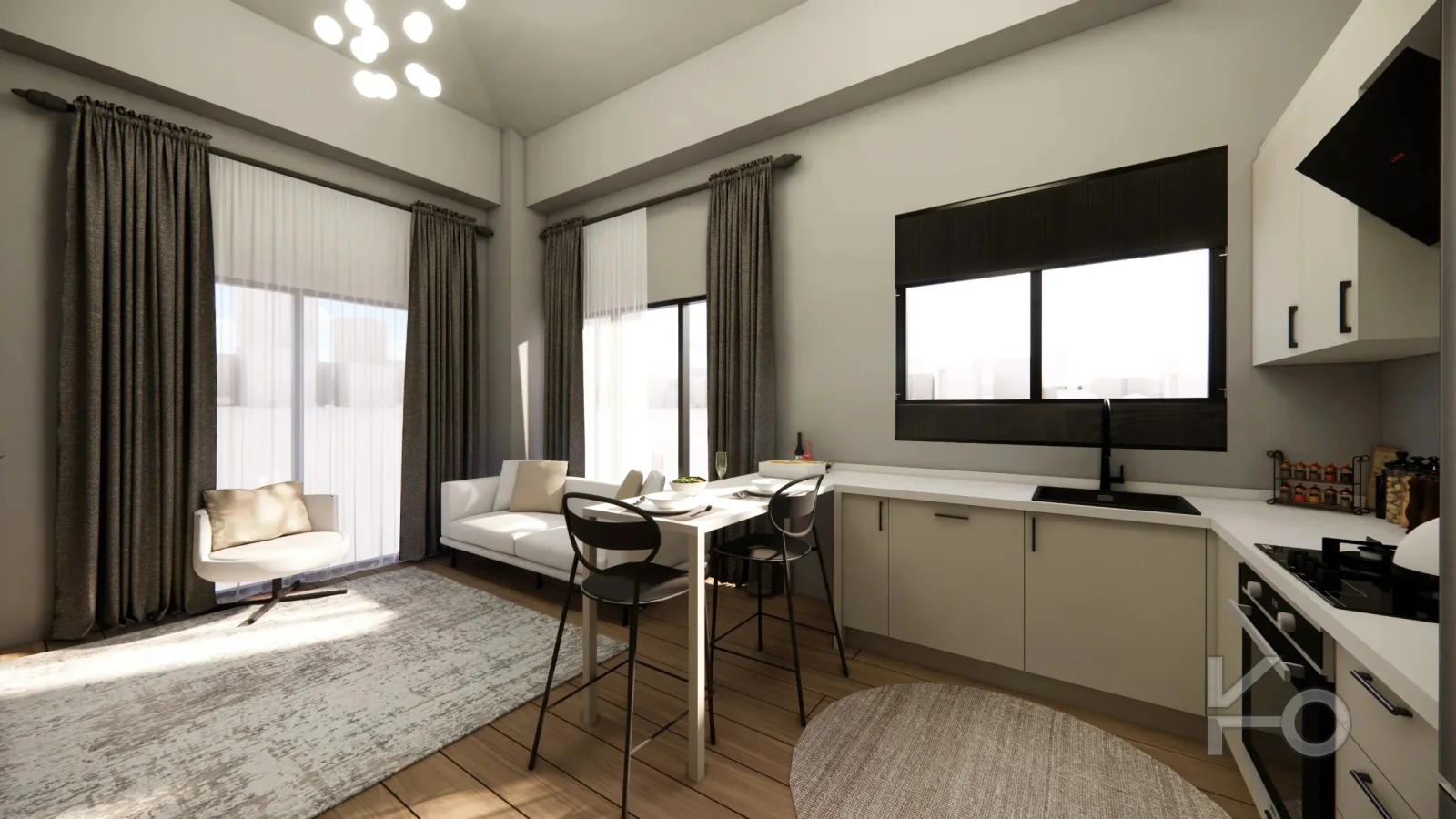 Yüksek Tavanlı, Ferah Ve Şık Loft 2+1 Daire Şehrin Kalbinde!