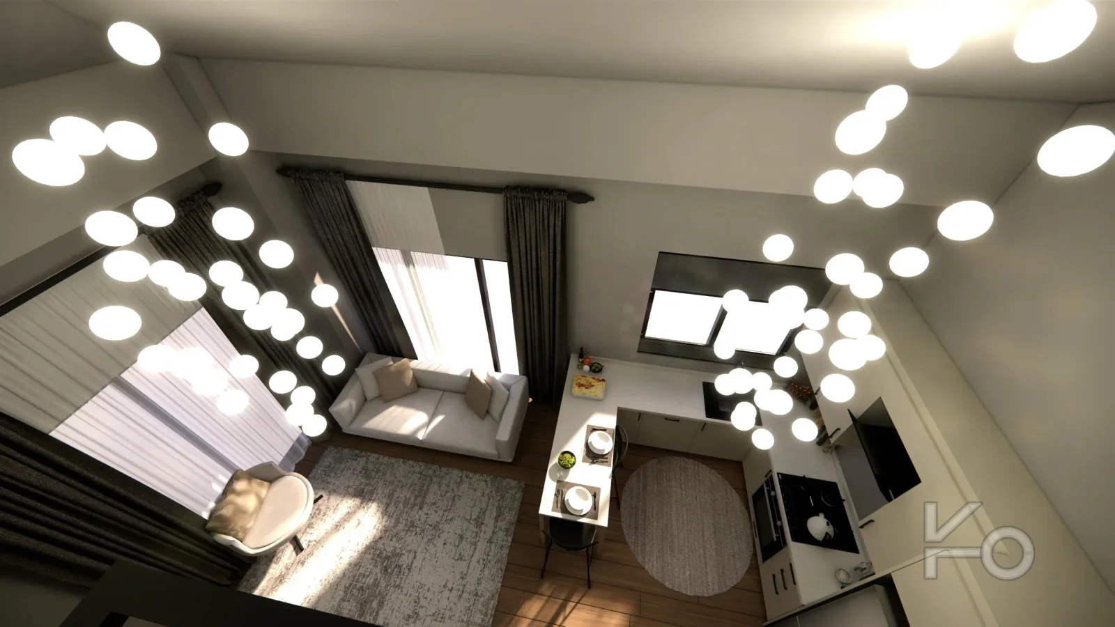 Yüksek Tavanlı, Ferah Ve Şık Loft 2+1 Daire Şehrin Kalbinde!