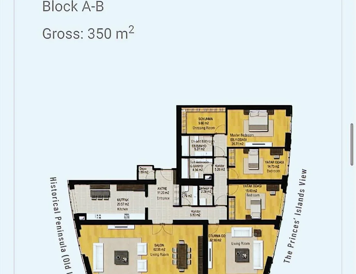 Four Wınds&park Resıdence Muhteşem Manzara Balkonlu Ön Blok 4+1