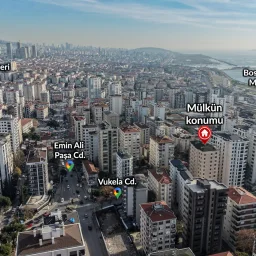 Bostancı Vukela Caddesinde Deniz Manzaralı Satılık 4+1 Daire