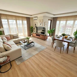 Taşınmaya Hazır-deniz Manzaralı, 34 M² Salon, Balkonlu 3+1 Daire