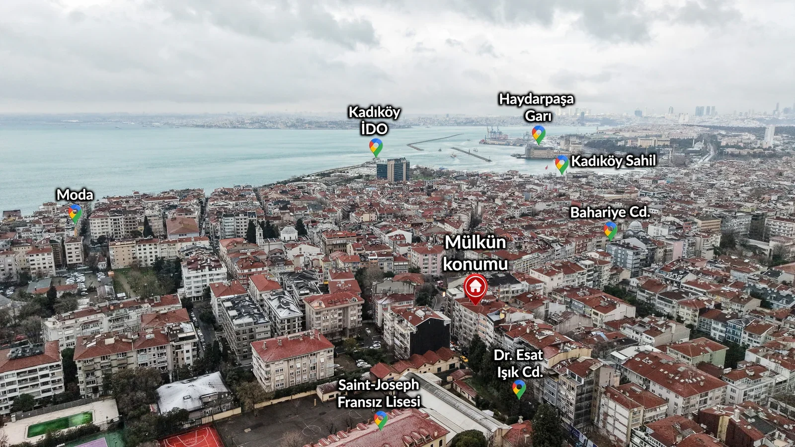 Mutluol Proje'den Moda'da Satılık 4+1 Daire