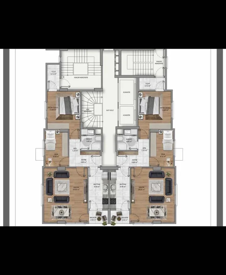 Sağlam'dan Göztepe Şair Arşi Yakını 2+1 80 M2 Net Balkonlu Daire