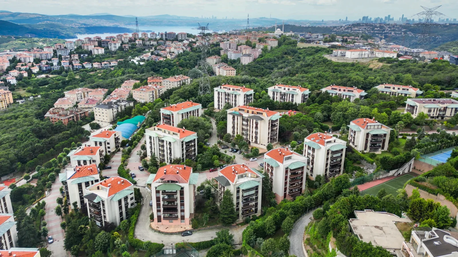 Sarıyer Zekeriyaköy'de Prestijli Sitede 4+1 Satılık Daire